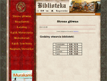 Tablet Screenshot of biblioteka.lo-zywiec.pl